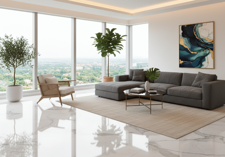 What are the main differences between marble and tiles?